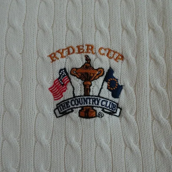 Polo Golf 1999 RYDER CUP Country Club Embroidered Sweater Vest Men's Size XL